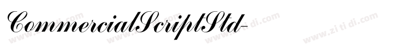 CommercialScriptStd字体转换