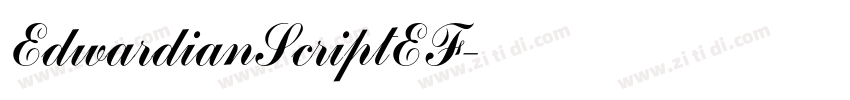 EdwardianScriptEF字体转换