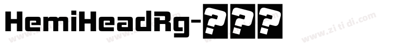 HemiHeadRg字体转换