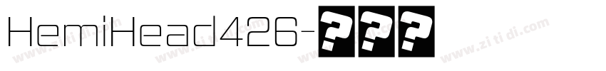 HemiHead426字体转换