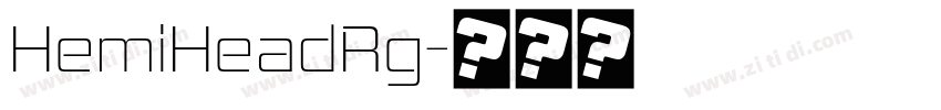 HemiHeadRg字体转换