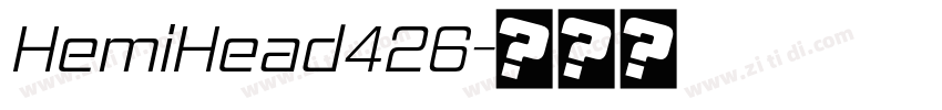 HemiHead426字体转换