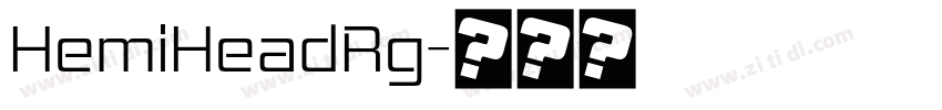 HemiHeadRg字体转换