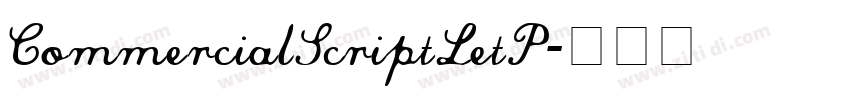 CommercialScriptLetP字体转换