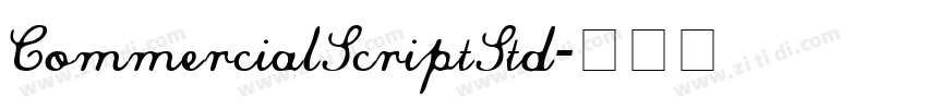 CommercialScriptStd字体转换