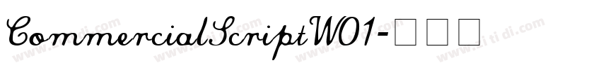 CommercialScriptW01字体转换