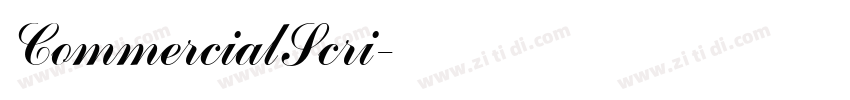 CommercialScri字体转换