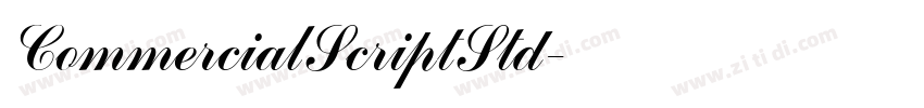 CommercialScriptStd字体转换
