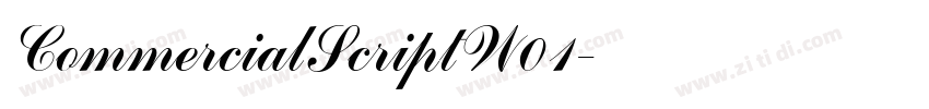 CommercialScriptW01字体转换