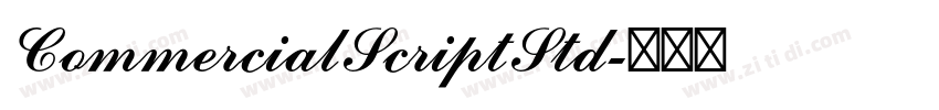 CommercialScriptStd字体转换