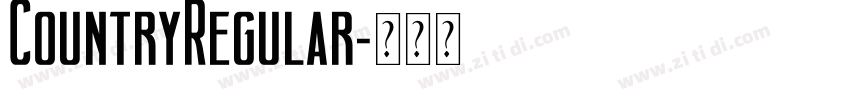 CountryRegular字体转换 CountryRegular字体转换