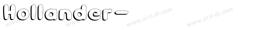 Hollander字体转换