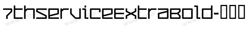 7thServiceExtraBold字体转换