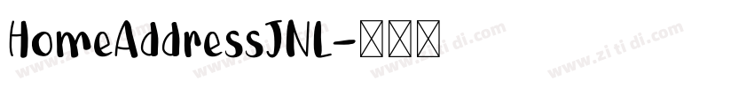 HomeAddressJNL字体转换