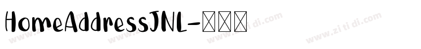 HomeAddressJNL字体转换