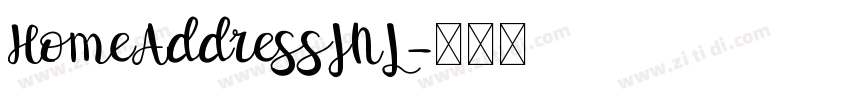 HomeAddressJNL字体转换