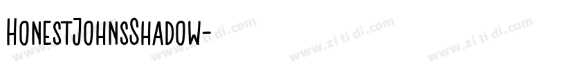 HonestJohnsShadow字体转换