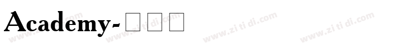 Academy字体转换