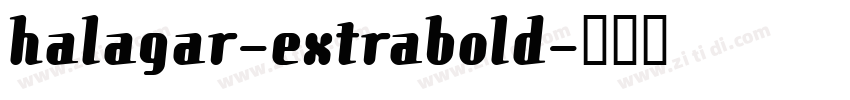 halagar-extrabold字体转换
