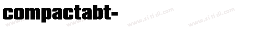 compactabt字体转换