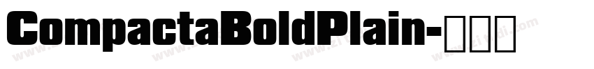 CompactaBoldPlain字体转换