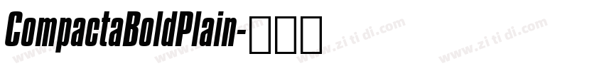 CompactaBoldPlain字体转换