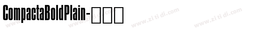 CompactaBoldPlain字体转换