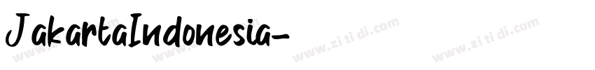 JakartaIndonesia字体转换