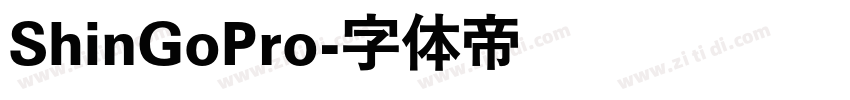ShinGoPro字体转换
