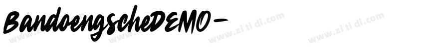 BandoengscheDEMO字体转换