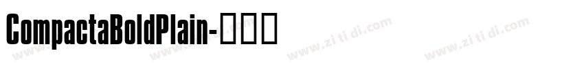 CompactaBoldPlain字体转换