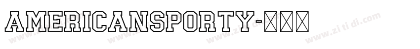 AmericanSporty字体转换