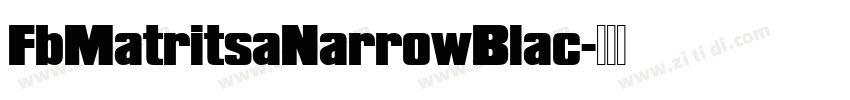 FbMatritsaNarrowBlac字体转换