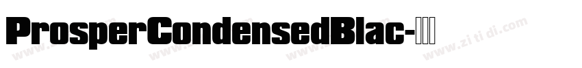 ProsperCondensedBlac字体转换
