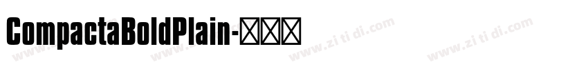 CompactaBoldPlain字体转换