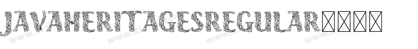 JavaHeritagesRegular字体转换 JavaHeritagesRegular字体转换