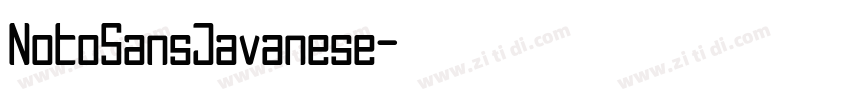 NotoSansJavanese字体转换