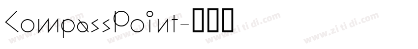 CompassPoint字体转换