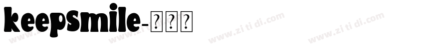 keepsmile字体转换