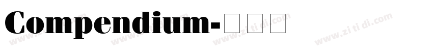 Compendium字体转换