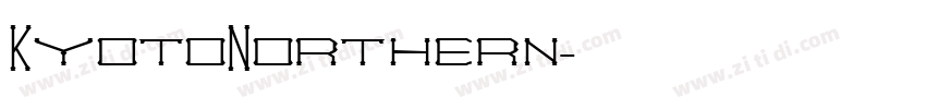 KyotoNorthern字体转换