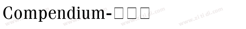 Compendium字体转换