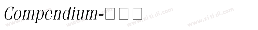 Compendium字体转换