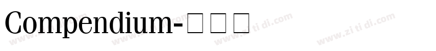 Compendium字体转换