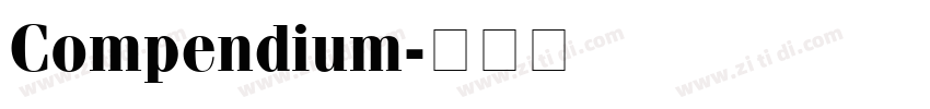 Compendium字体转换