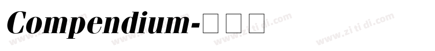 Compendium字体转换