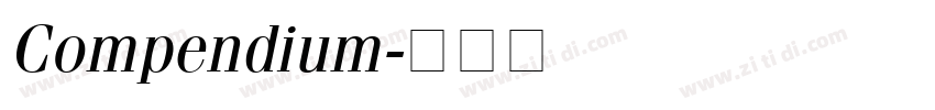 Compendium字体转换