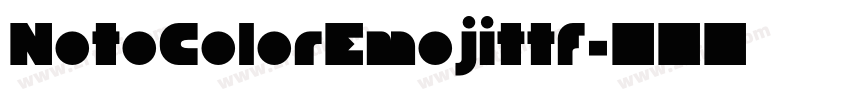 NotoColorEmojittf字体转换
