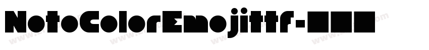 NotoColorEmojittf字体转换