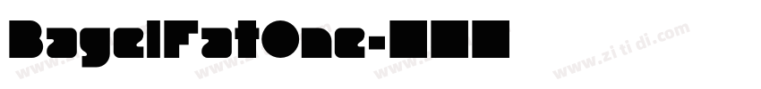 BagelFatOne字体转换